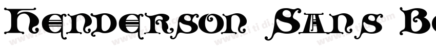 Henderson Sans Bold字体转换
